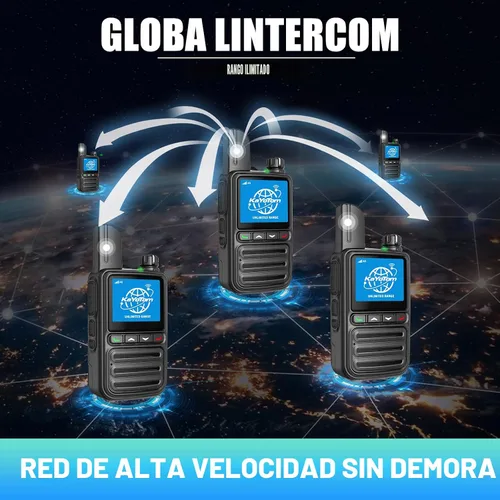 Miniatura 3 de KAYOTOM Radios bidireccionales de alcance ilimitado gratuito de por vida, comunicación global rápida PTT Pulsar para hablar y escuchar a través