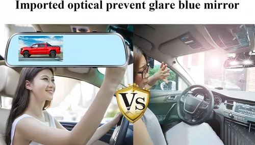 Miniatura 2 de Espejo de cámara de respaldo HD 1080P – Plug and Play, fácil de instalar, visión nocturna a color, espejo retrovisor con cámara de matrícula