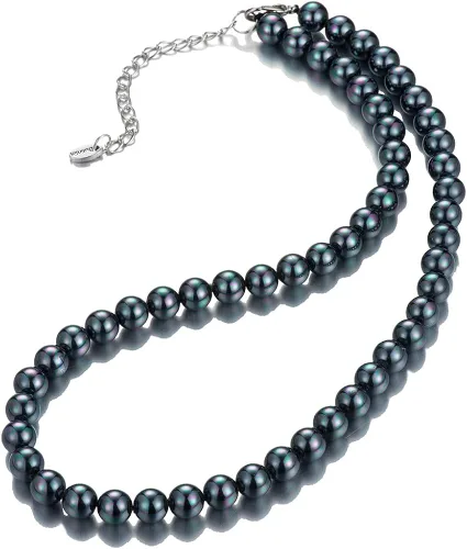 Miniatura 2 de BULINLIN - Gargantilla de cuentas con perlas, joyería de moda para cumpleaños, regalo para mujer