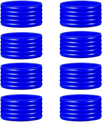 Miniatura 21 de 15 colores disponibles Buena elasticidad 8-45 piezas de raqueta de tenis/paletas de pickleball/squash anillo de silicona raqueta agarre bandas 8
