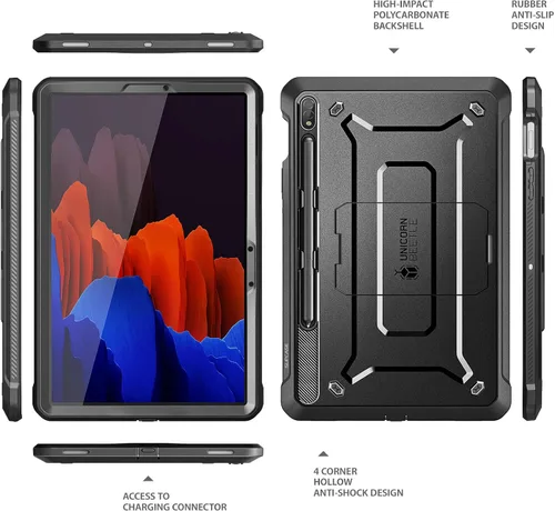 Miniatura 7 de SUPCASE Funda para Samsung Galaxy Tab S8/Tab S7 con soporte (Unicorn Beetle Pro), [protector de pantalla integrado y soporte para bolígrafo S]