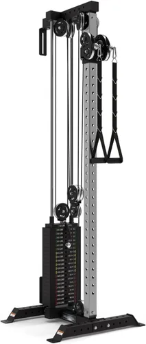 Miniatura 11 de Bells of Steel Torre de Máquina de Cable - Equipo de Gimnasio Comercial y Doméstico - Poleas de Aluminio con Pilas de Peso o para Discos
