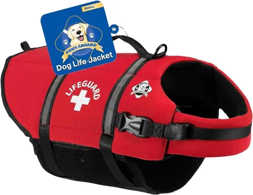Miniatura 10 de Chaleco salvavidas para perros – Chaleco de natación para perros, ajustable, reflectante, cómodo, varios colores, patrones, chaleco de natación