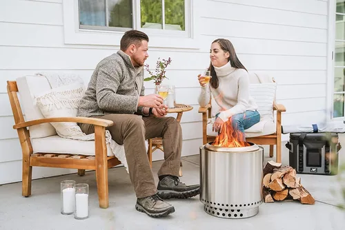 Miniatura 7 de Solo Stove Ranger 2.0 con soporte, hoguera portátil sin humo de 15 pulgadas, chimenea ligera para exteriores con cenicero extraíble, acero