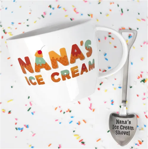 Miniatura 7 de Cuenco y cuchara para helado de Papa, ideal para el día del padre, Navidad o regalo de cumpleaños