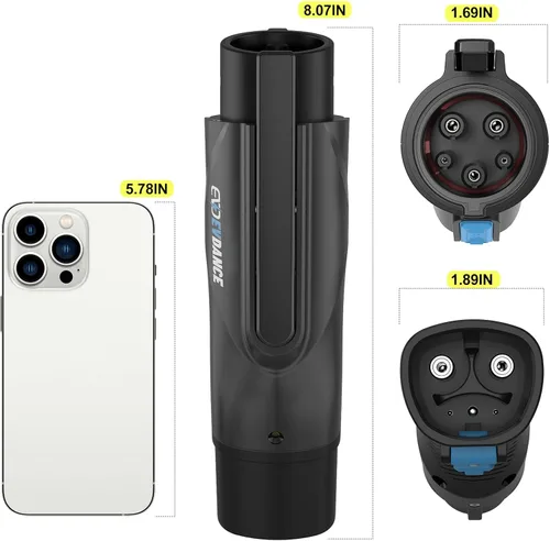 Miniatura 4 de EVDANCE Adaptador de cargador NACS a J1772, adaptador de carga de 48 A y 250 V con bloqueo de seguridad certificado, compatible con todos los J1772