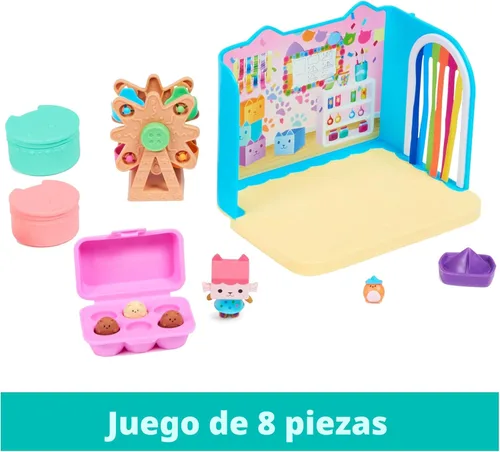 Miniatura 3 de Gabby's Dollhouse, habitación Baby Box Cat Craft-A-Riffic con figura exclusiva, accesorios, muebles y entrega de casa de muñecas, juguetes