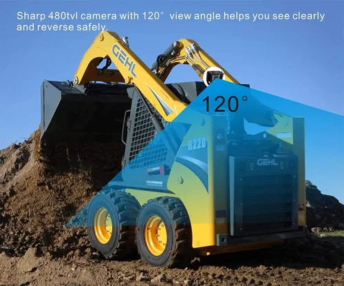 Miniatura 7 de AHD 1080P Sistema de cámara de visión trasera inversa con cable de 7 pulgadas, línea de guía, cámara de visión nocturna IR impermeable IP69K