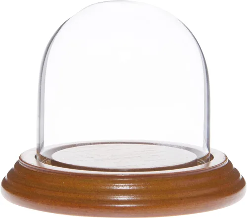 Miniatura 7 de Plymor Cúpula de exhibición de cristal de 3 "x 3" (base de chapa de caoba oscura)