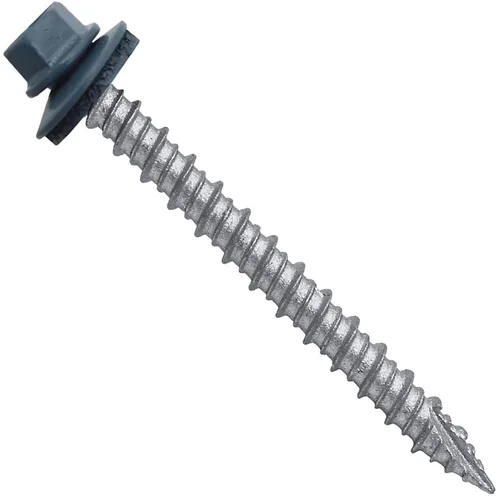 Miniatura 38 de Brite - Tornillos para techos de metal blanco (10 x 2 unidades), cabezal de arandela hexagonal, arranque automático/roscado, arandela EPDM, 3 x 250