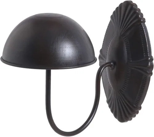 Owlgift Perchero Decorativo de Metal Negro Estilo Vintage Montado en Pared para Entrada, Soporte para Sombreros/Gorras/Pelucas