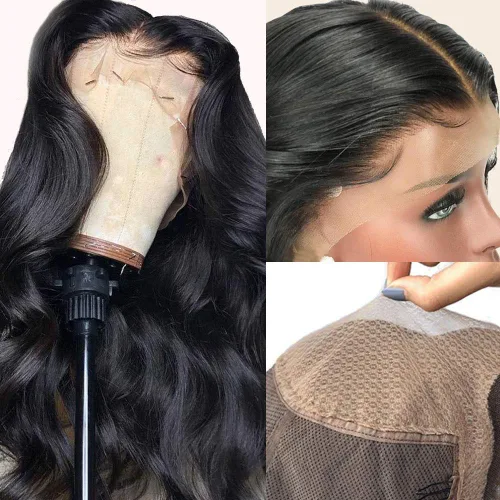 peluca ondulada 5x5 con encaje al frente, cabello humano, Pelucas con partición profunda, Encaje invisible, Cabello Remy brasileño pre depilado,