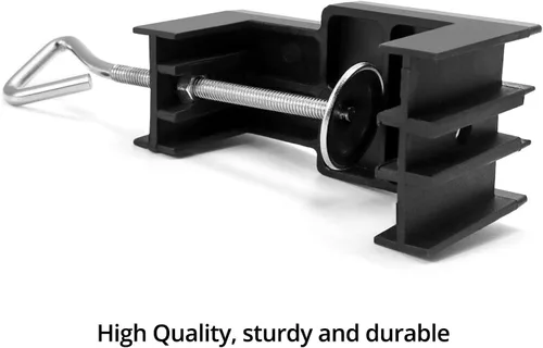 Miniatura 4 de QWORK Herramienta rotativa, amoladora redonda, soporte telescópico para colgar con abrazadera de mesa, herramienta de soporte de suspensión de eje