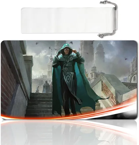 Miniatura 24 de Juego de Mesa MTG Alfombrilla de Juego Tamaño 60X35 cm CCG Compatible para MTG CCG RPG Juego de Cartas Coleccionables (JACE-The-Mind-Sculptor)