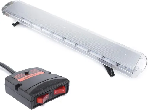 Miniatura 14 de Luces estroboscópicas de emergencia de 48 pulgadas, 88 LED, barra de luz de advertencia direccional ámbar con 16 modos intermitentes de advertencia