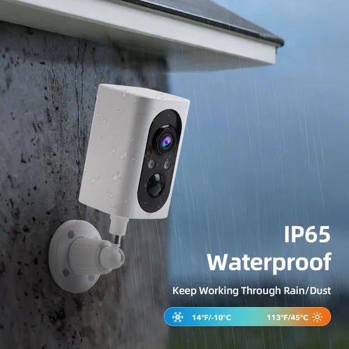 Miniatura 7 de Cámaras de seguridad inalámbricas para exteriores, 355°, rotación panorámica, 2K, cámaras de visión nocturna a color, para seguridad en el hogar