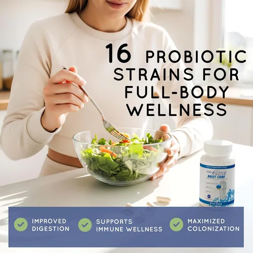 Miniatura 2 de Essential Source TriActive Biotics Daily Care - Probióticos para mujeres y hombres, 6 mil millones de UFC con mezcla de prebióticos, suplemento