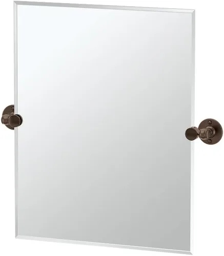 Miniatura 15 de Gatco 4419SM Cafe - Espejo rectangular de pared pequeño, 24 pulgadas de alto x 23.5 pulgadas de ancho, cromado