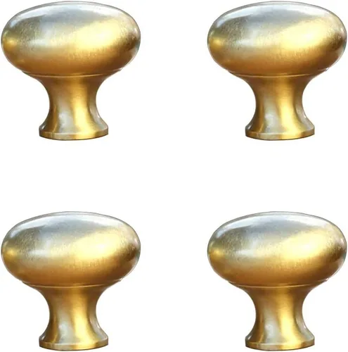 Miniatura 8 de 4 pomos de latón macizo, cajones antiguos, tiradores pequeños, mango minimalista moderno (bronce antiguo)