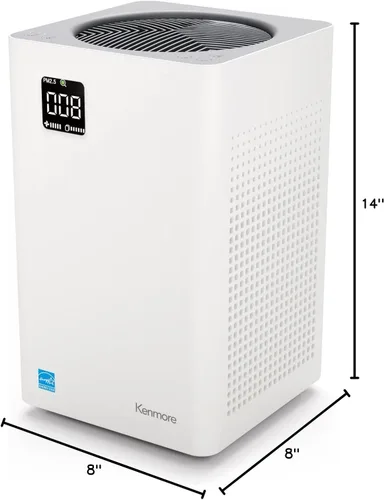 Miniatura 10 de Kenmore PM2010 Purificadores de Aire con Filtro HEPA Verdadero H13, Cubre hasta 1200 Pies Cuadrados, Sistema de Filtración HEPA de 3 Etapas