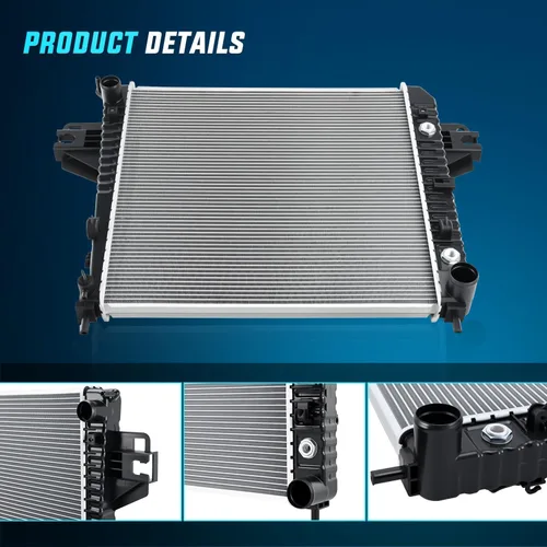 Miniatura 3 de Nilight Radiador para Jeep Liberty 3.7L 2002 2003 2004 2005 2006, Radiador de Refrigerante del Motor con Enfriador de Aceite, Transmisión