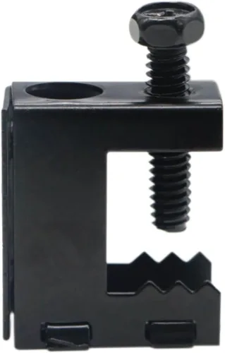 Miniatura 3 de Upgrade Baudelun - Abrazaderas de haz de 1/4"-20, abrazadera de haz atornillada de acero negro para varilla roscada de 1/4" y 3/8", ganchos en S