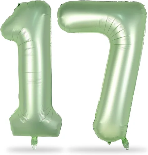 Miniatura 69 de Globos de oro rosa para cumpleaños número 16 para niñas, 40 pulgadas de gran tamaño, globos de lámina de mylar con el número 1 y 6, autoinflables
