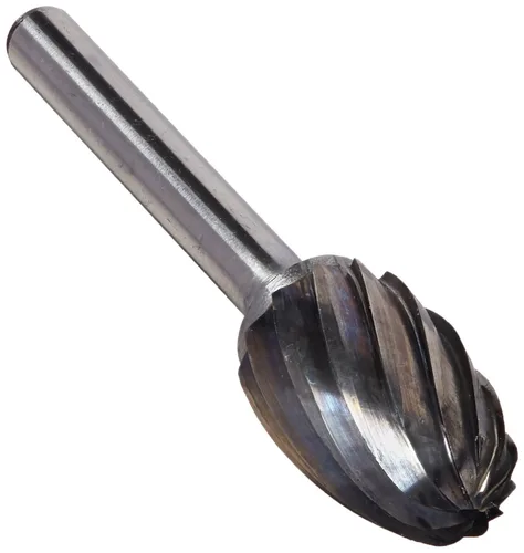 Miniatura 57 de Drill America SA-1 Rebaba de carburo/lima giratoria cilíndrica de doble corte para amoladora de troquel de 1/4" de diámetro x 5/8" de longitud