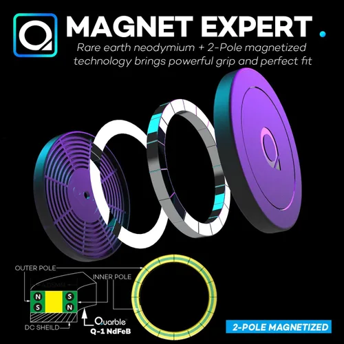 Miniatura 3 de Compatible con Mag Safe Car Mount Dashboard Magnetic 360° Soporte de teléfono ajustable de goma suave frontal compatible con iPhone