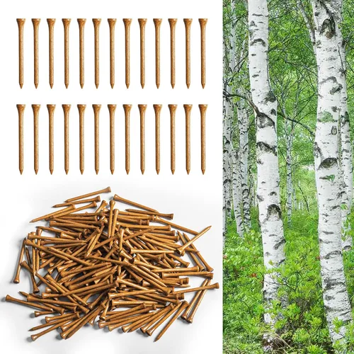 Miniatura 10 de FINGER TEN - Tees de golf de madera para hombres, 1 1/2, 2 3/4, 3 1/4 pulgadas, abedul occidental, paquete de 100, reduce la fricción, base alta