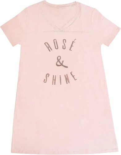 Miniatura 9 de Smart & Sexy Camisa de dormir extragrande con cuello en V para mujer Amarillo