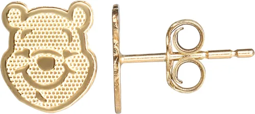 Miniatura 5 de Disney Pendientes clásicos, aretes de oro de 14 quilates - Bambi, pato Donald, pato margarita, Winnie the Pooh, rosa de Belle, 101 dálmatas