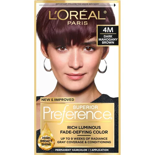 Miniatura 19 de L'Oreal Paris Superior Preference - Tinte permanente luminoso que desafía la decoloración, tinte para el cabello hasta 9 semanas de resplandor, 5C
