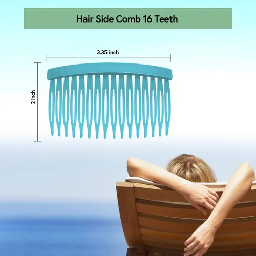 Miniatura 6 de Mary Lavender - Peine para el cabello para mujer, peine de sujeción con flequillo, pinzas para el cabello, accesorios para el cabello, peine