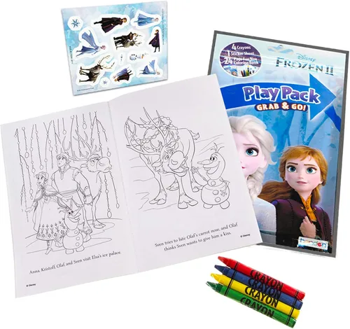 Miniatura 2 de Disney Frozen BashBox - Paquete de juego Grab and Go para colorear y actividades infantiles (8 paquetes)