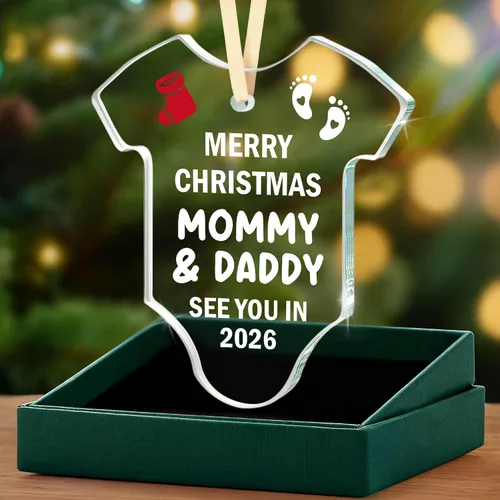 Miniatura 20 de Regalos para papá que espera: regalo de revelación de Navidad para nuevos padres, promocionado a papá nuevo papá por primera vez, adorno de Navidad