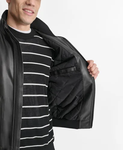 Miniatura 3 de DKNY Men's Faux Leather Soft Durable Jacket