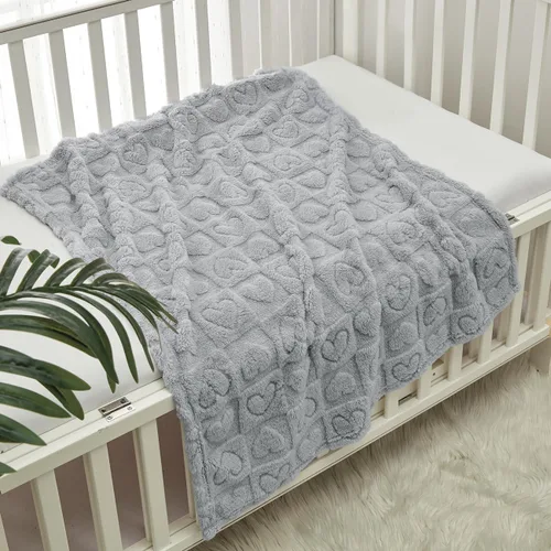 Miniatura 26 de CREVENT Manta de Felpa Sedosa y Linda para Bebé Niñas & Niños, Recién Nacidos, Bebés, Cuna, Cochecito, Silla de Paseo, Regalo Adecuado para Todas