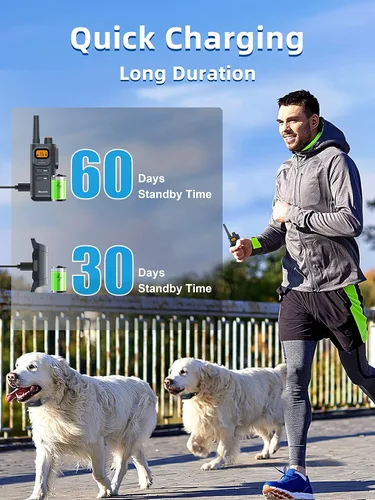 Miniatura 5 de Collar de Entrenamiento para Perros Bousnic con Control Remoto - Collares de Descarga para Perros Impermeables de 4000ft para 2 Perros, para Perros