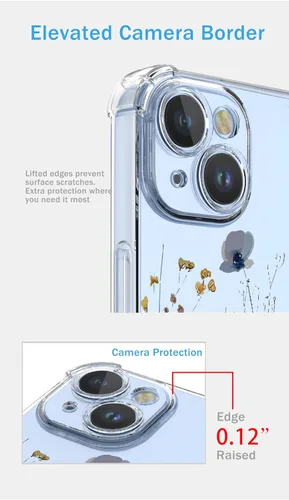 Miniatura 6 de Funda para Google Pixel 5A con patrón floral transparente, funda suave a prueba de golpes para Google 5A, bonita flor Pretty Flower