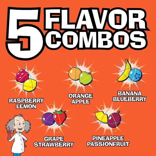 Miniatura 2 de TOXIC WASTE - Caramelo agrio peligroso de fusión nuclear - Sabores de frambuesa-limón, piña-maracuyá, uva-fresa, plátano-arándano y naranja-manzana