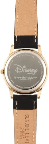 Miniatura 3 de Disney Minnie Mouse - Reloj clásico Cardiff con correa de piel de cuarzo analógico para adultos diseño de manos articuladas Negro