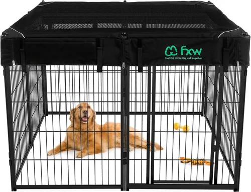 Miniatura 99 de FXW Homeplus Unleashed Corralito para Perros de Interior - Juego Sin Estrés y Seguro, Resistente de 24 Pulgadas 4 Paneles Corral para Cachorros