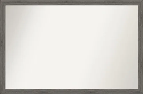 Miniatura 397 de Amanti Art Espejo personalizado, espejo de baño gris plomo a rayas, espejo de pared o espejo de tocador de baño sobre el fregadero