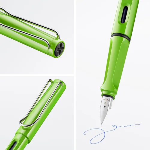 Miniatura 2 de Lamy safari aquasky - Pluma estilográfica con agarre ergonómico y punta de acero pulido tamaño M - ideal para cualquier escritura y caligrafía