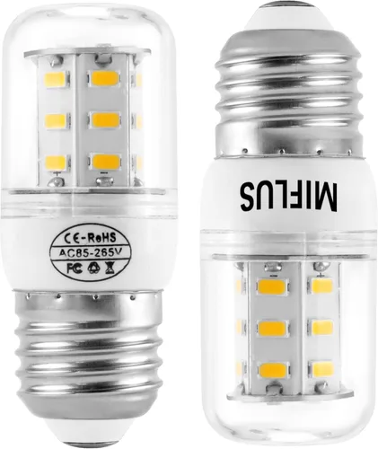 Miniatura 10 de Foco LED para refrigerador 5304511738 kei d34l Foco para refrigerador, Foco LED (3.5W 85V-265V E26/27 Luz blanca) Foco para electrodomésticos Blanco