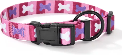 Miniatura 25 de Mile High Life Collar de nailon para cachorros con bonitos patrones, ligero, collar para niña y niño para perros pequeños, medianos y grandes
