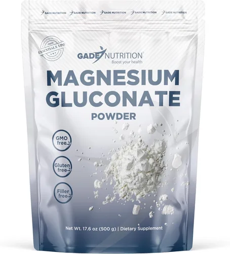 Miniatura 11 de Gade Nutrition - Polvo de carbonato de magnesio puro 17.64 oz, 875 mg por porción, 571 porciones Sin OMG, sin gluten, sin relleno, altamente