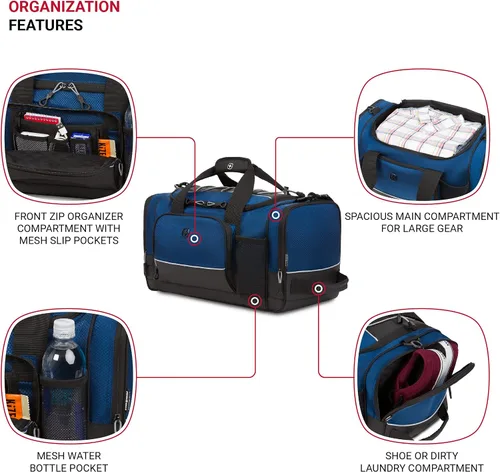 Miniatura 3 de SWISSGEAR APEX - Bolsa de viaje para hombre y mujer, color negro