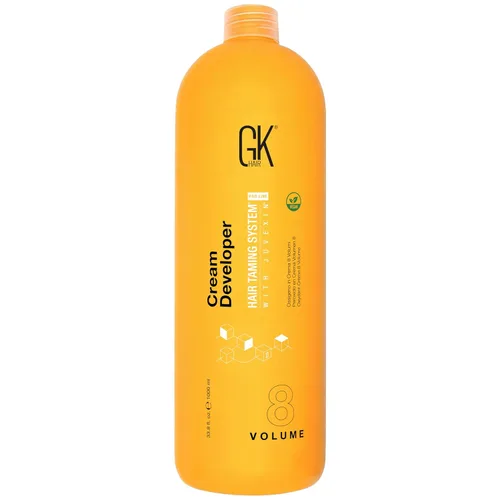 Global Keratin GK HAIR - Crema profesional para el cabello, desarrollador de 8 volúmenes, 33.8 onzas líquidas para teñir el cabello, tinte de tóner